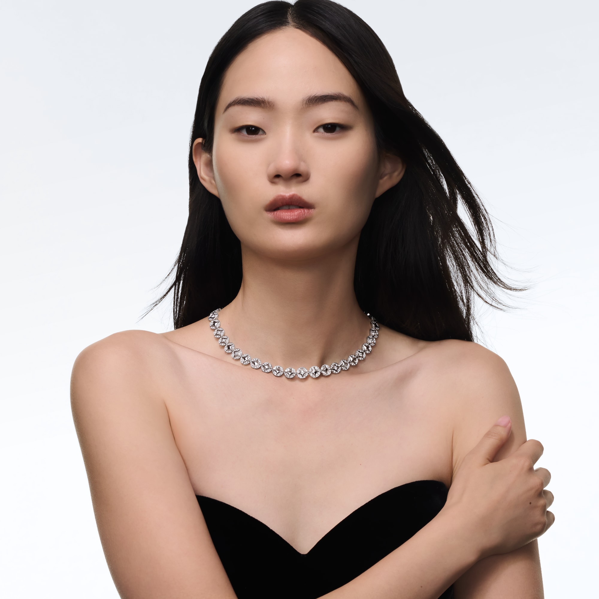 สร้อยคอ Galaxie ไวท์โกลด์และเพชร  in Les Extraordinaires