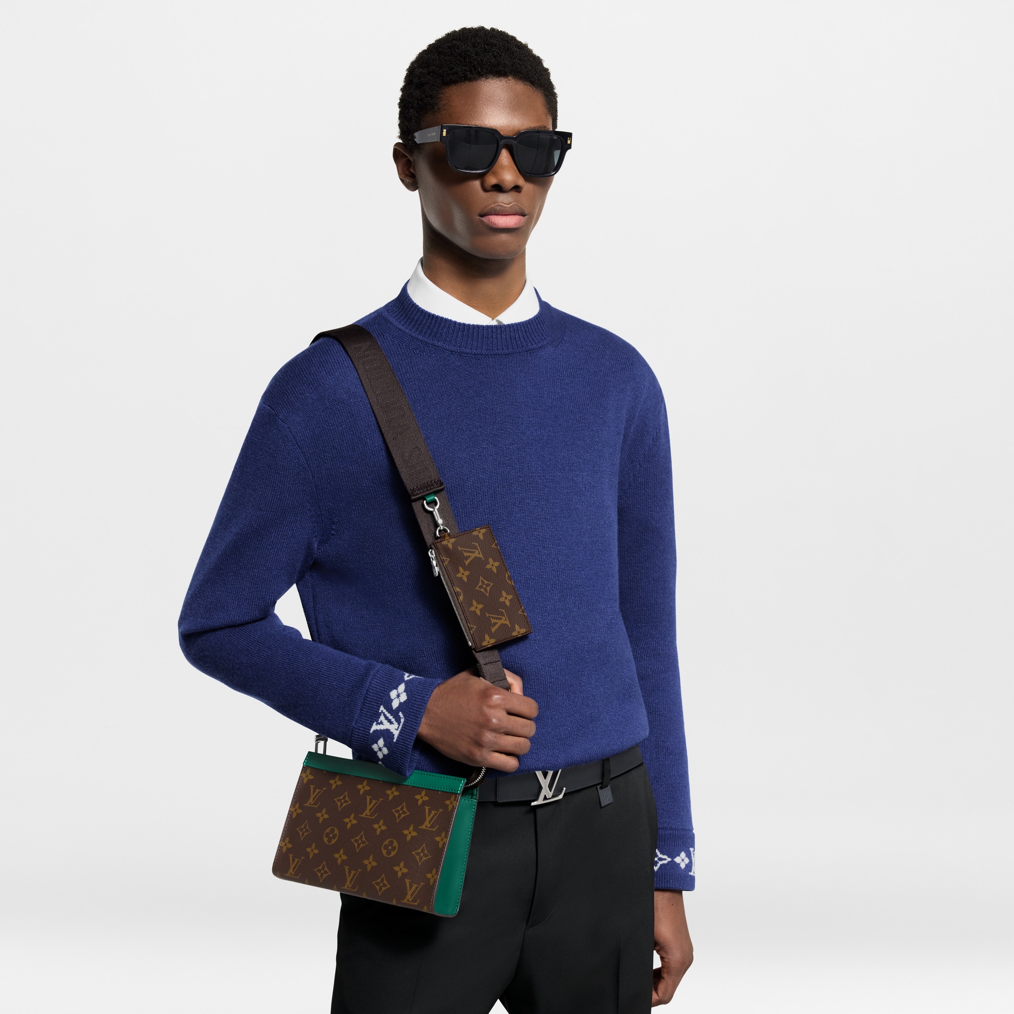 กระเป๋าสตางค์แบบสะพายรุ่น Gaston Monogram Macassar แคนวาส in กระเป๋าและผลิตภัณฑ์เครื่องหนังขนาดเล็ก