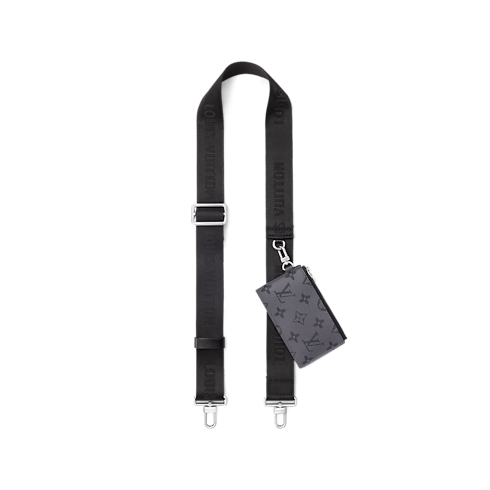 กระเป๋าสตางค์แบบสะพายรุ่น Gaston Monogram Eclipse in ผู้ชาย's กระเป๋าสตางค์และผลิตภัณฑ์เครื่องหนังขนาดเล็ก กระเป๋าสตางค์สำหรับผู้ชาย collections by Louis Vuitton (การย่อ/ขยายผลิตภัณฑ์)