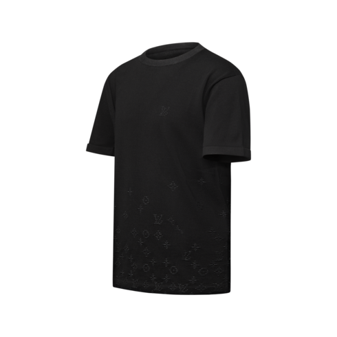 เสื้อคอกลมแขนสั้นเทคนิคแจ็คการ์ดลายสัญลักษณ์ไล่เฉดสี in ผู้ชาย's เสื้อผ้า เสื้อสเวตเตอร์สำหรับผู้ชาย collections by Louis Vuitton (การย่อ/ขยายผลิตภัณฑ์)
