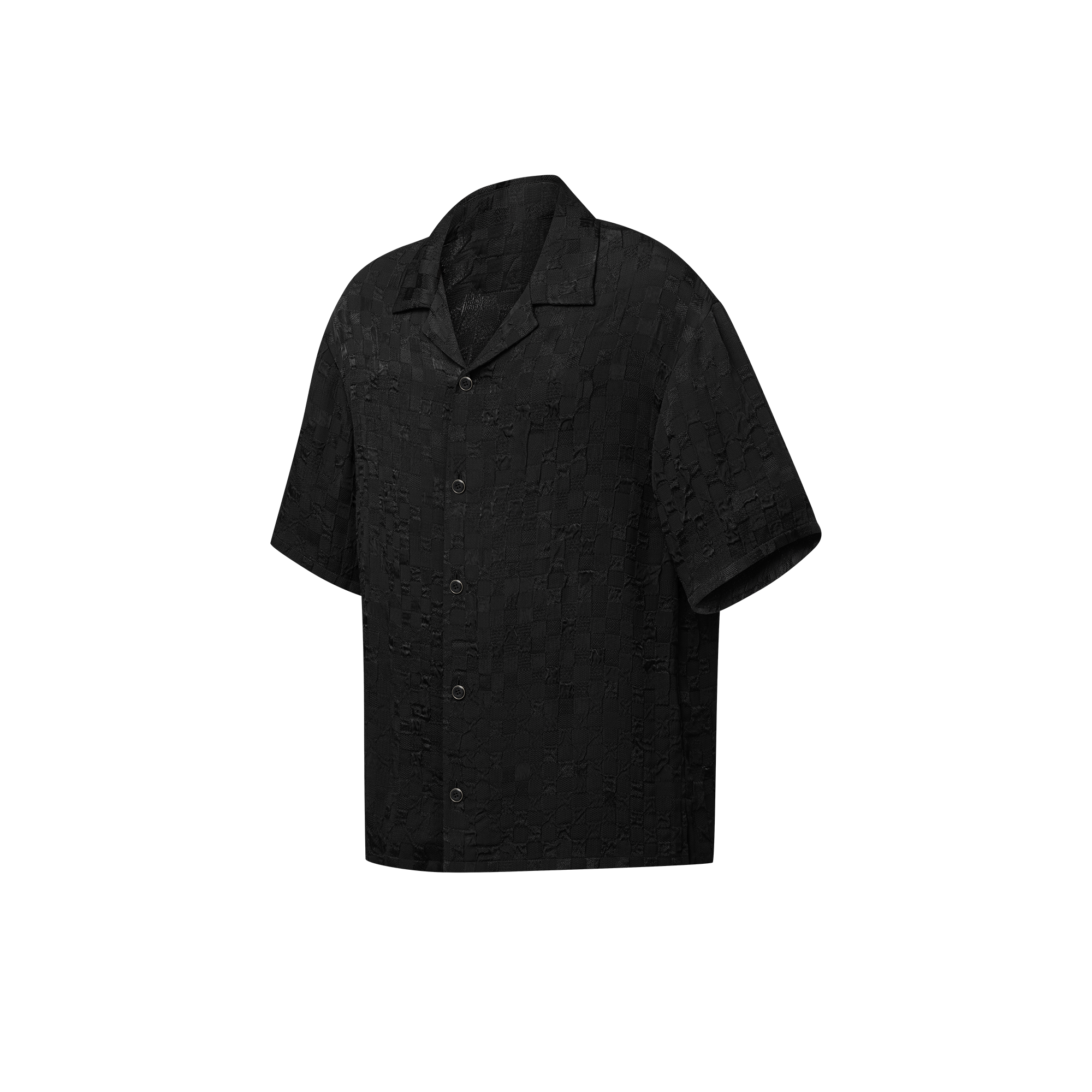 เสื้อเชิ้ตแขนสั้นลายกราฟิกเทคนิคแจ็คการ์ด  in ผู้ชาย