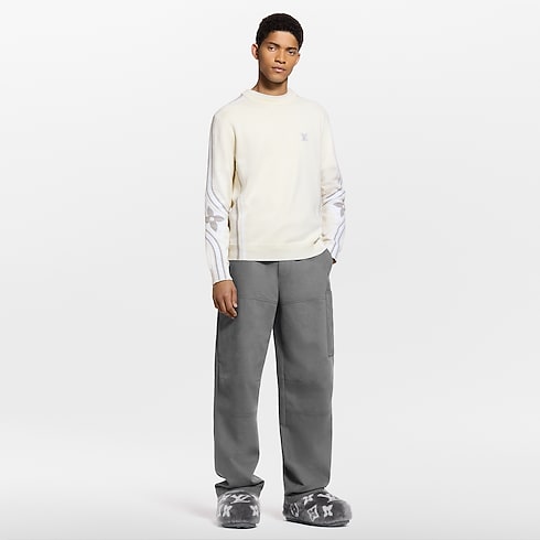 เสื้อคอกลมผ้านิตลายกราฟิก in ผลิตภัณฑ์ใหม่'s สำหรับผู้ชาย LV Ski collections by Louis Vuitton (การย่อ/ขยายผลิตภัณฑ์)