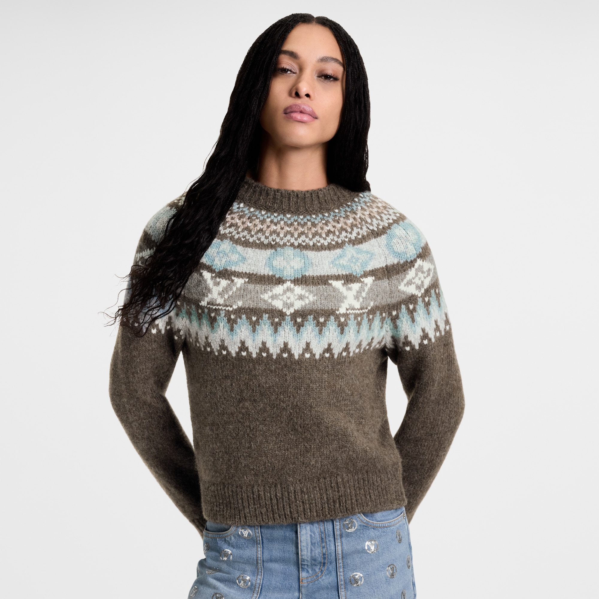 Graphic Signature Knit Pullover  in ผู้หญิง