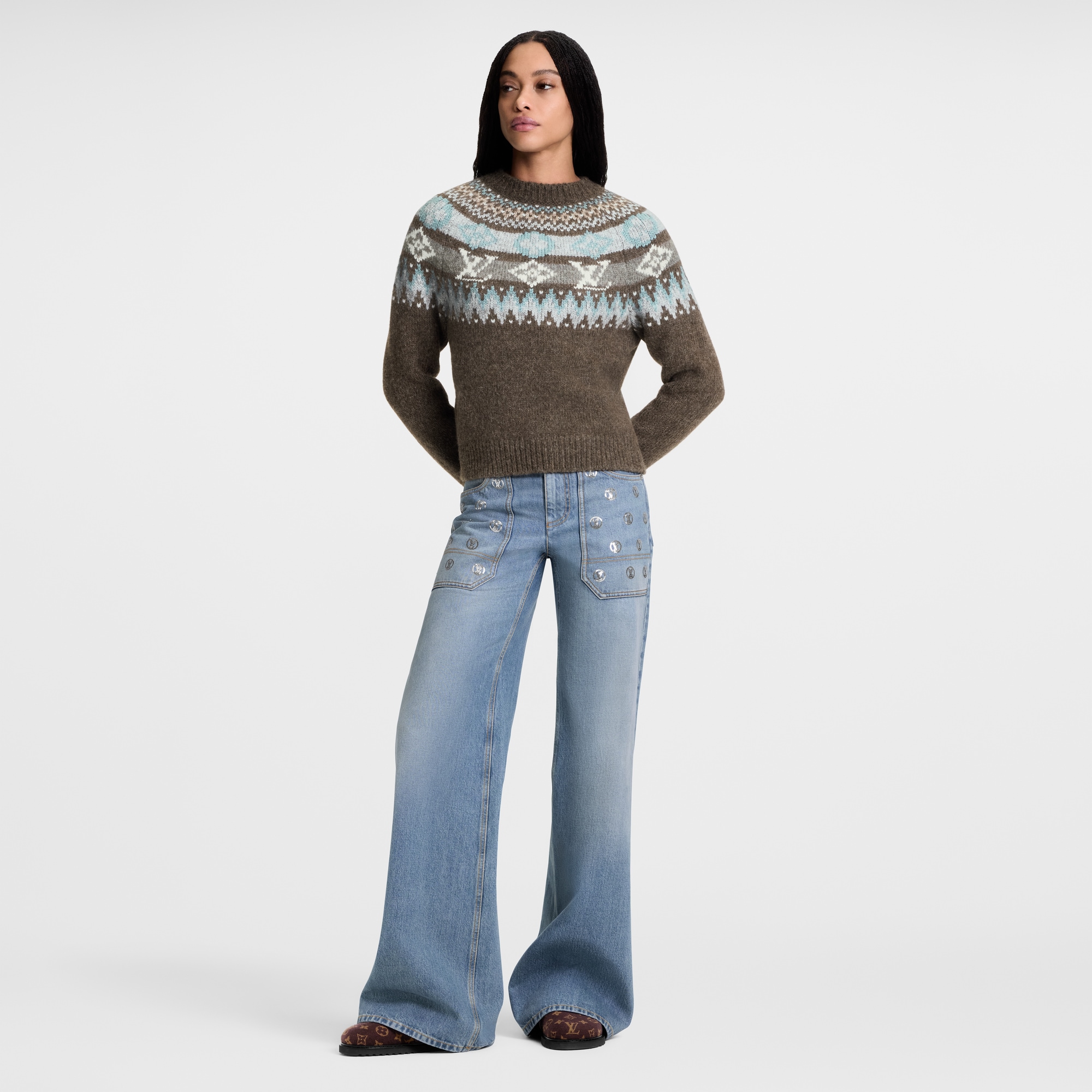 Graphic Signature Knit Pullover  in ผู้หญิง