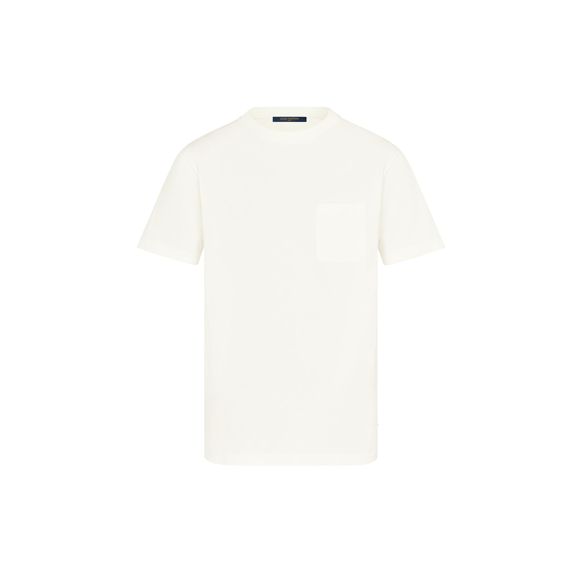 เสื้อยืดแต่งกระเป๋าลาย Damier ครึ่งตัว  in ผู้ชาย