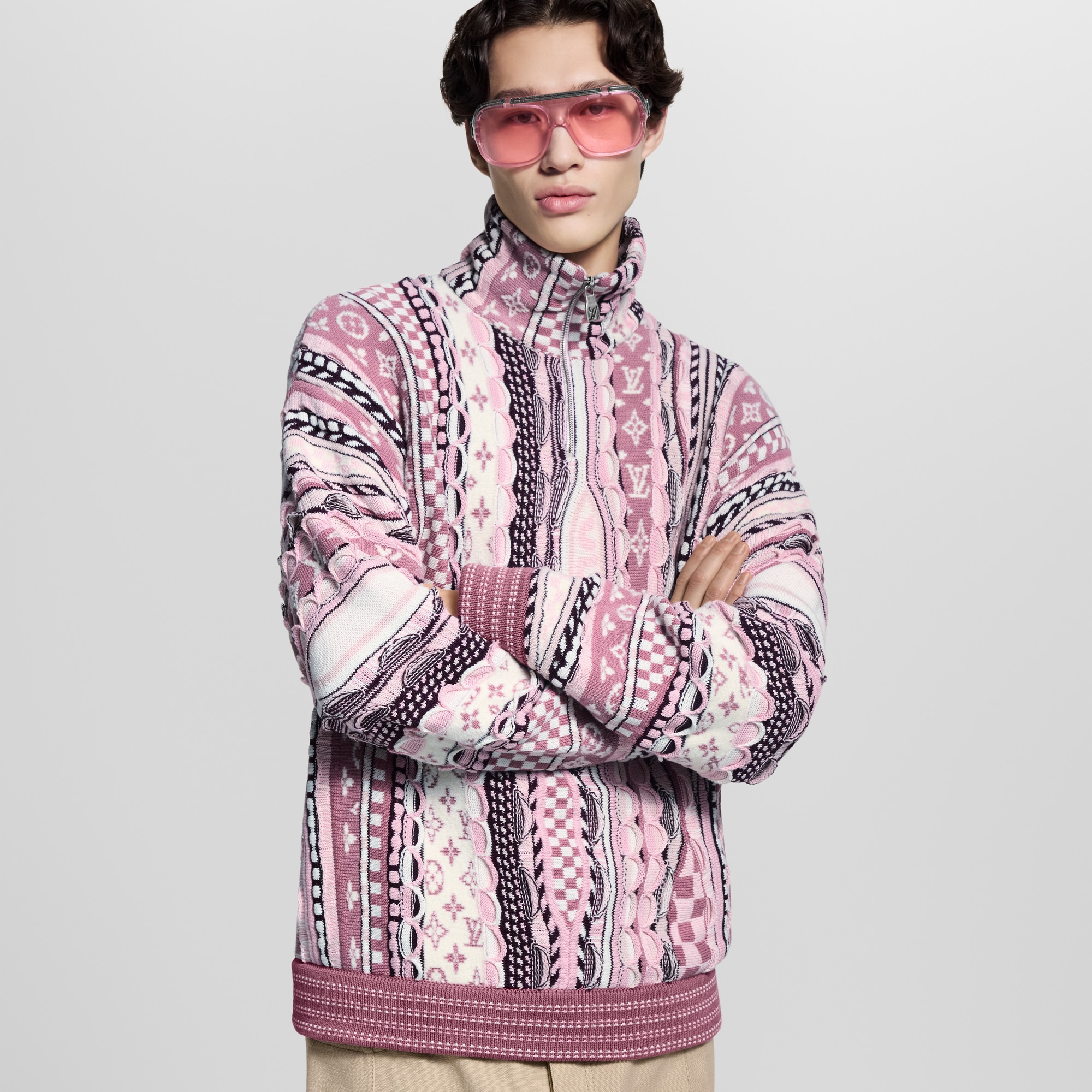 เสื้อพูลโอเวอร์ซิปครึ่งตัว  in ผู้ชาย