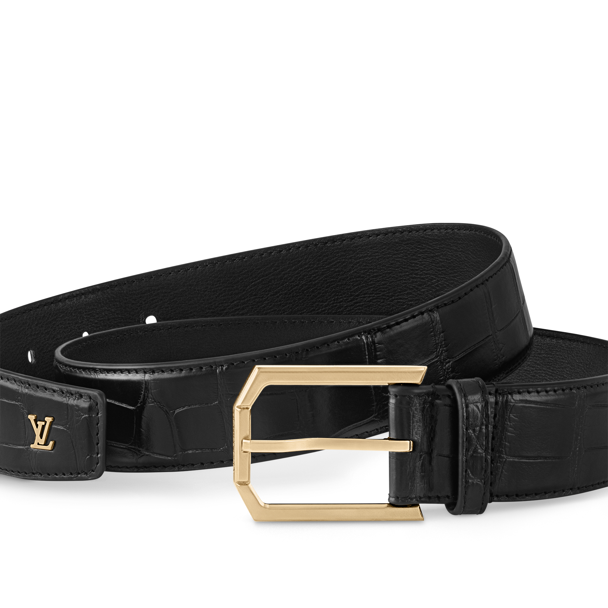 เข็มขัดรุ่น Heritage ขนาด 35 มม. หนังจระเข้แบบแมตต์ in ผู้ชาย