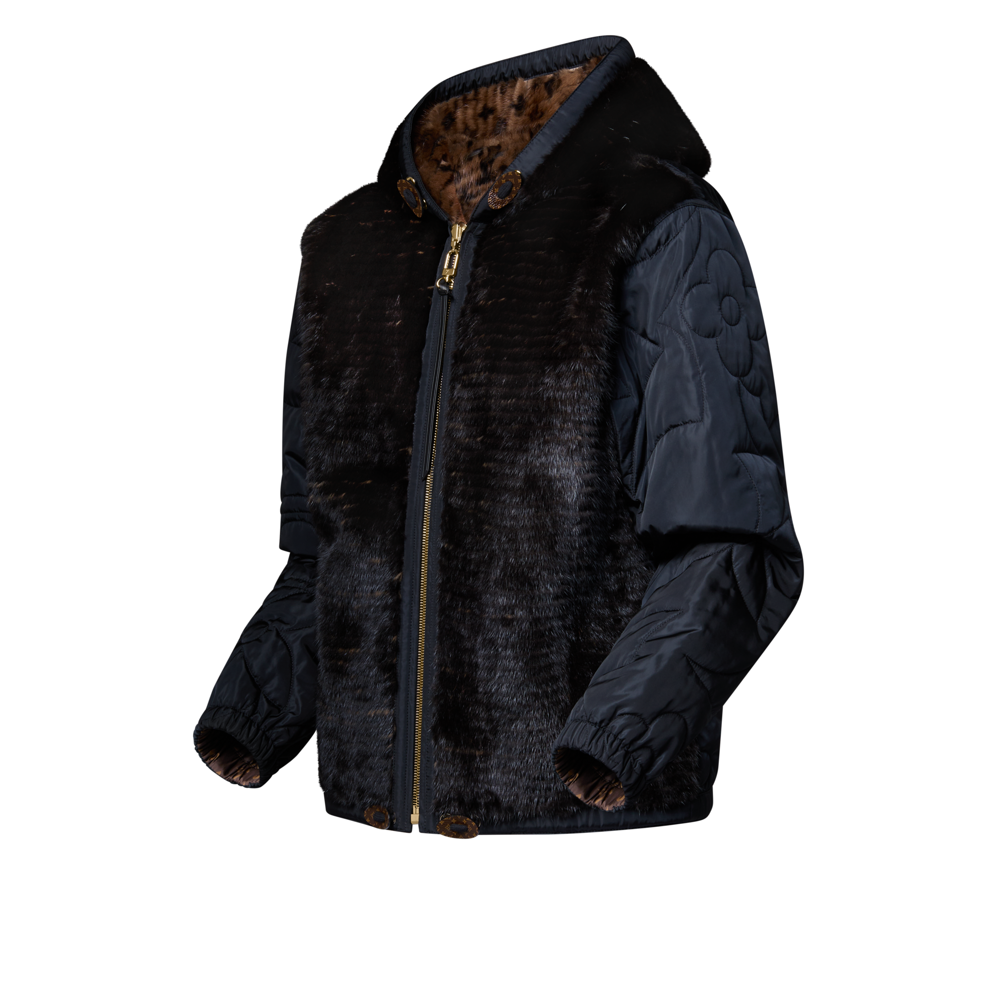 เสื้อคลุมมีฮู้ดรุ่น Bi-Mat Reversible Blouson  in ผู้หญิง