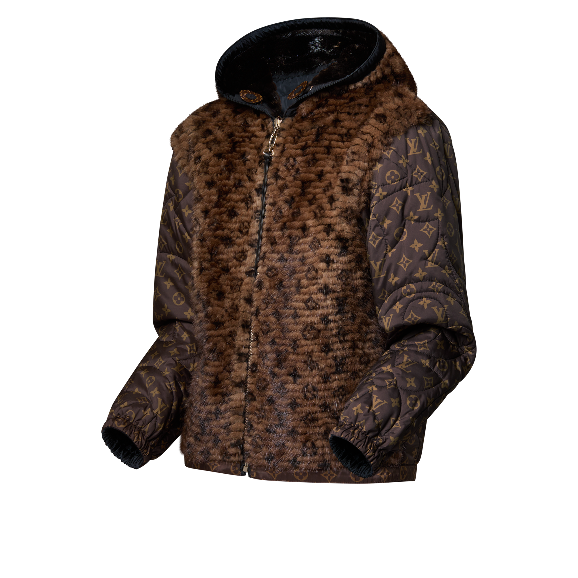 เสื้อคลุมมีฮู้ดรุ่น Bi-Mat Reversible Blouson  in ผู้หญิง