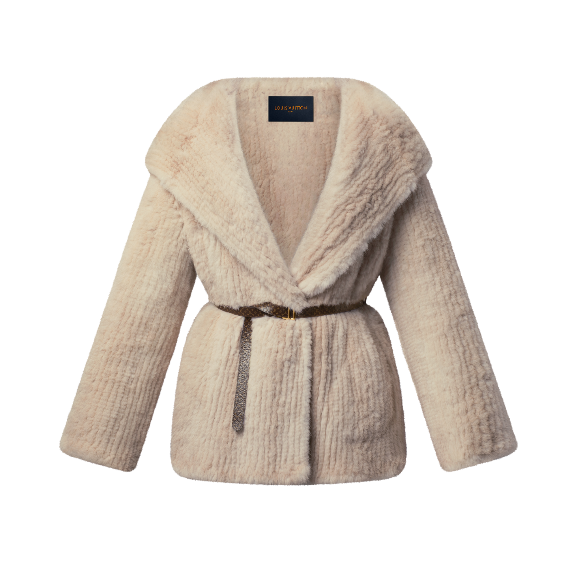 เสื้อโค้ททรงสั้นมีฮู้ดพร้อมเข็มขัด  in ผู้หญิง