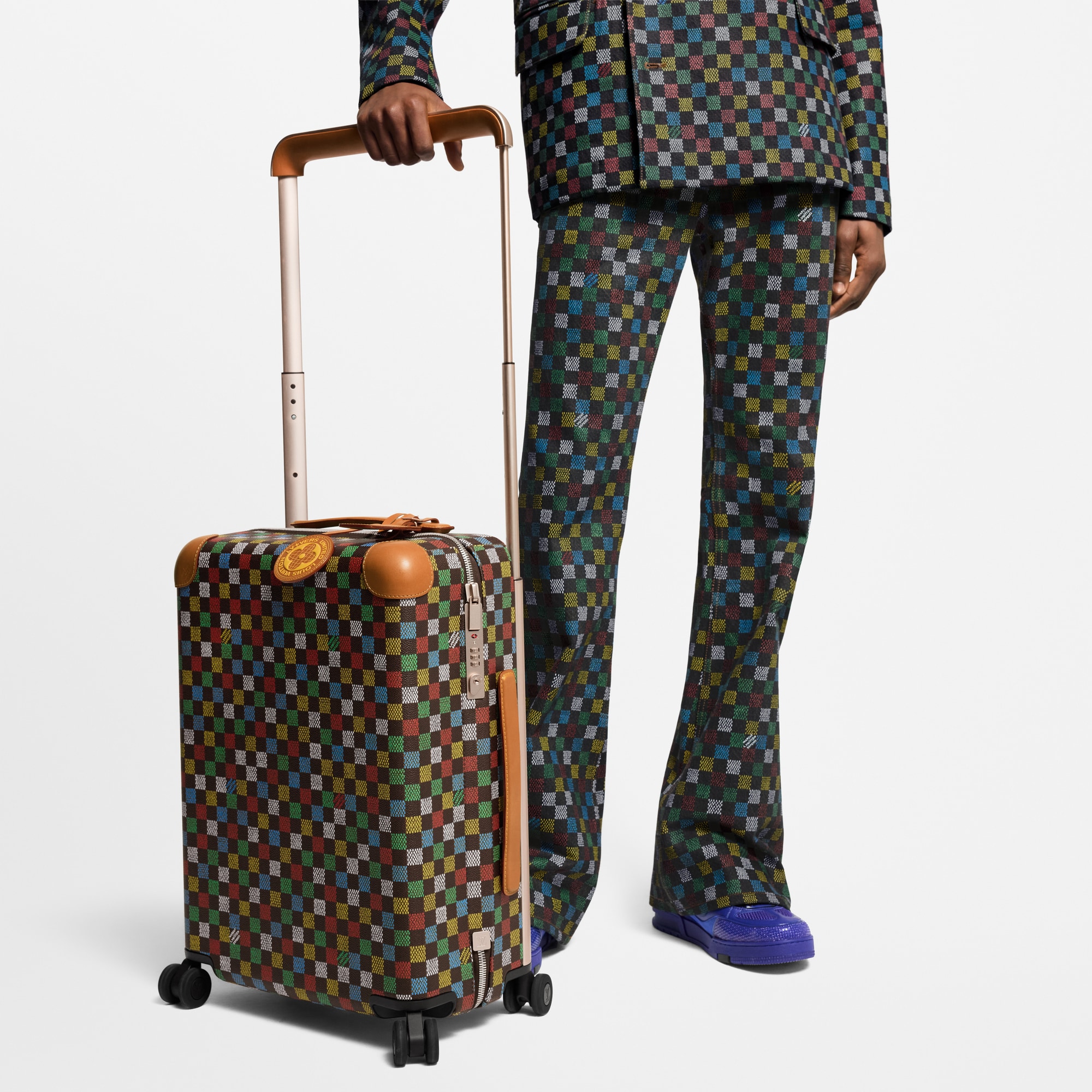 กระเป๋าเดินทางรุ่น Horizon 55 Damier Ebene in ผู้ชาย