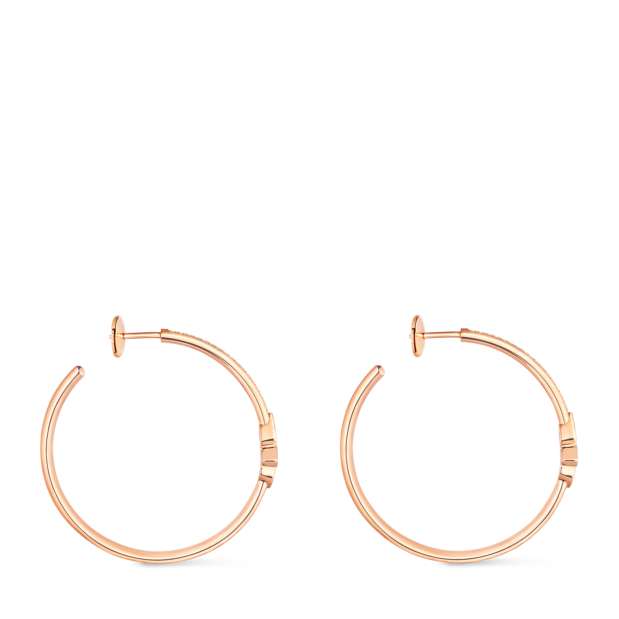 ต่างหู Idylle Blossom Hoops, พิงค์โกลด์และเพชร  in จิวเวลรี่