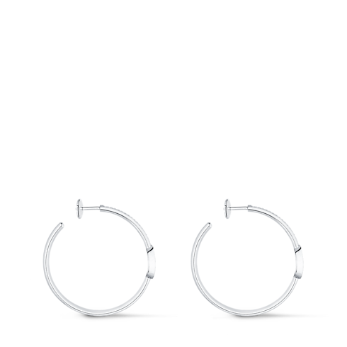 ต่างหู Idylle Blossom Hoops, ไวท์โกลด์และเพชร in จิวเวลรี่'s หมวดหมู่ ไฟน์จิวเวลรี่ทั้งหมด collections by Louis Vuitton (การย่อ/ขยายผลิตภัณฑ์)