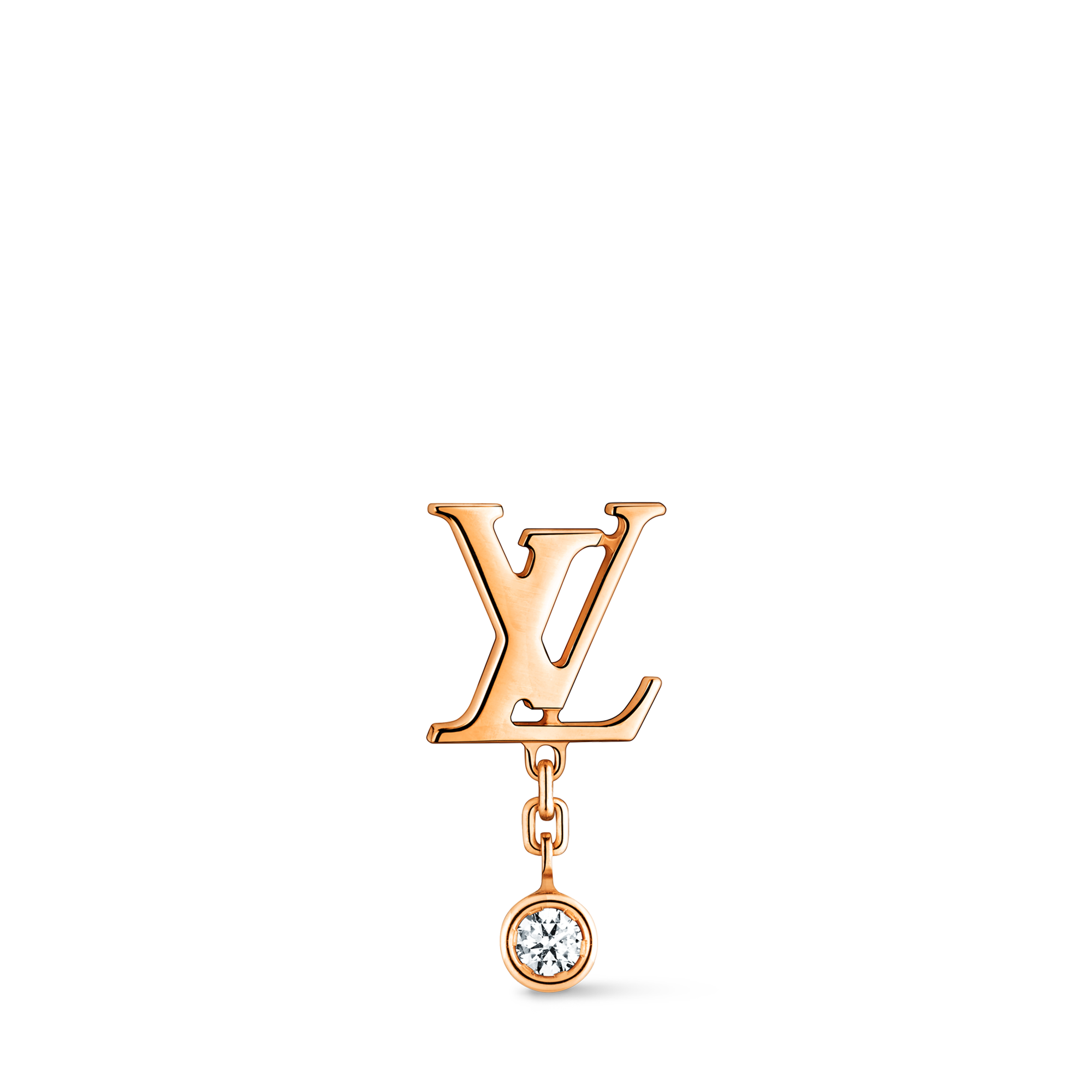ต่างหู Idylle Blossom LV, พิงค์โกลด์และเพชร - สำหรับหนึ่งข้าง  in จิวเวลรี่