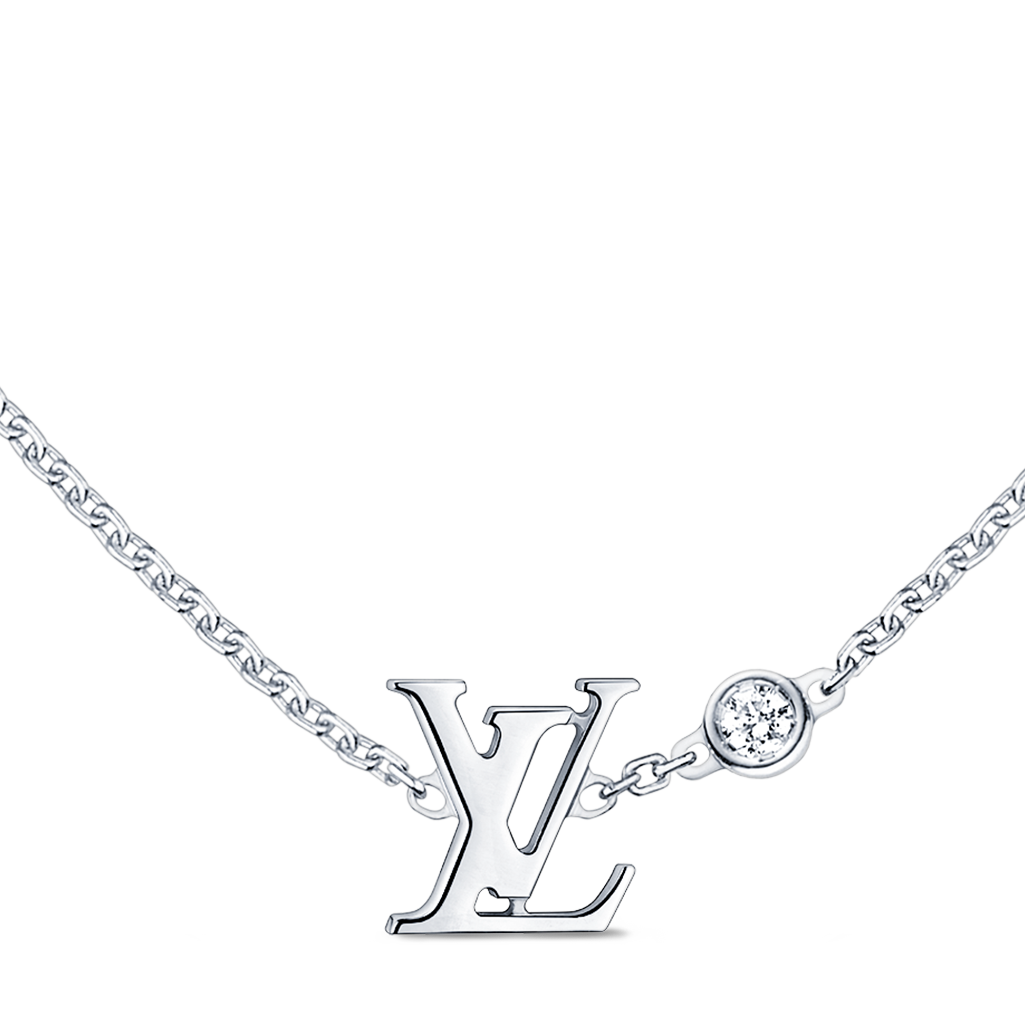 จี้ IDYLLE BLOSSOM LV, ไวท์โกลด์และเพชร  in จิวเวลรี่