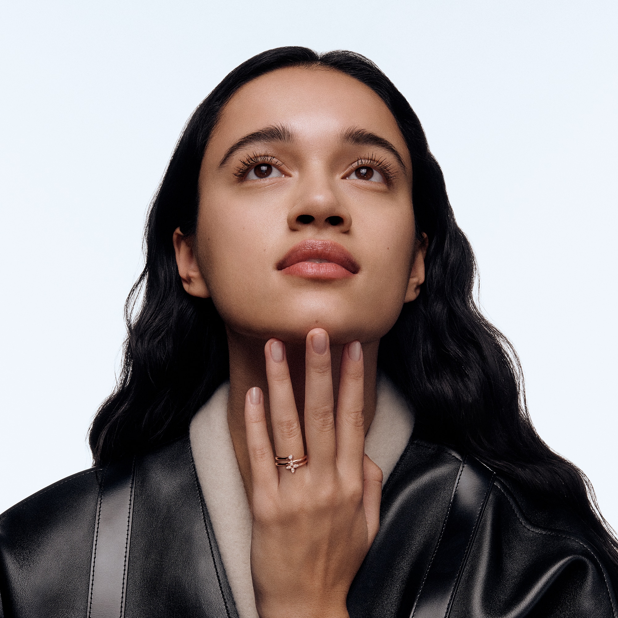 แหวน Idylle Blossom Multi Ring พิงค์โกลด์และเพชร  in จิวเวลรี่