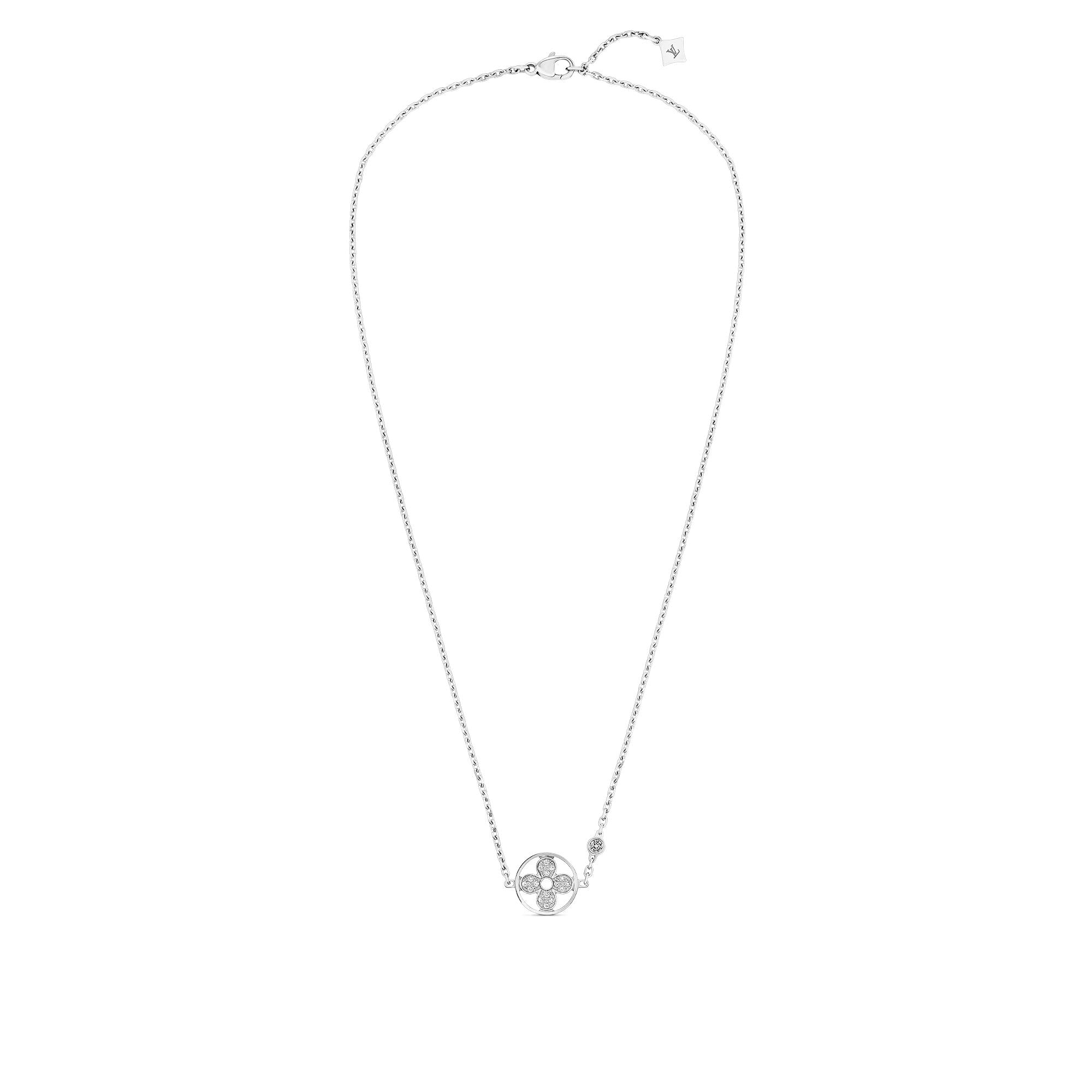 จี้ Idylle Blossom ไวท์โกลด์และเพชร  in จิวเวลรี่