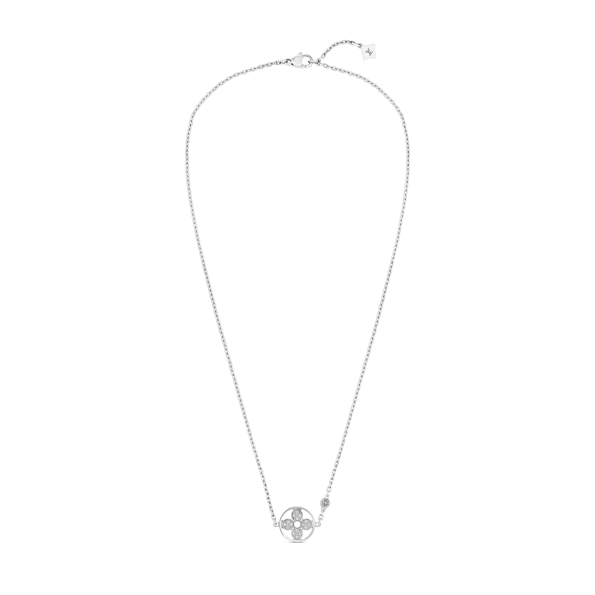 จี้ Idylle Blossom ไวท์โกลด์และเพชร  in จิวเวลรี่