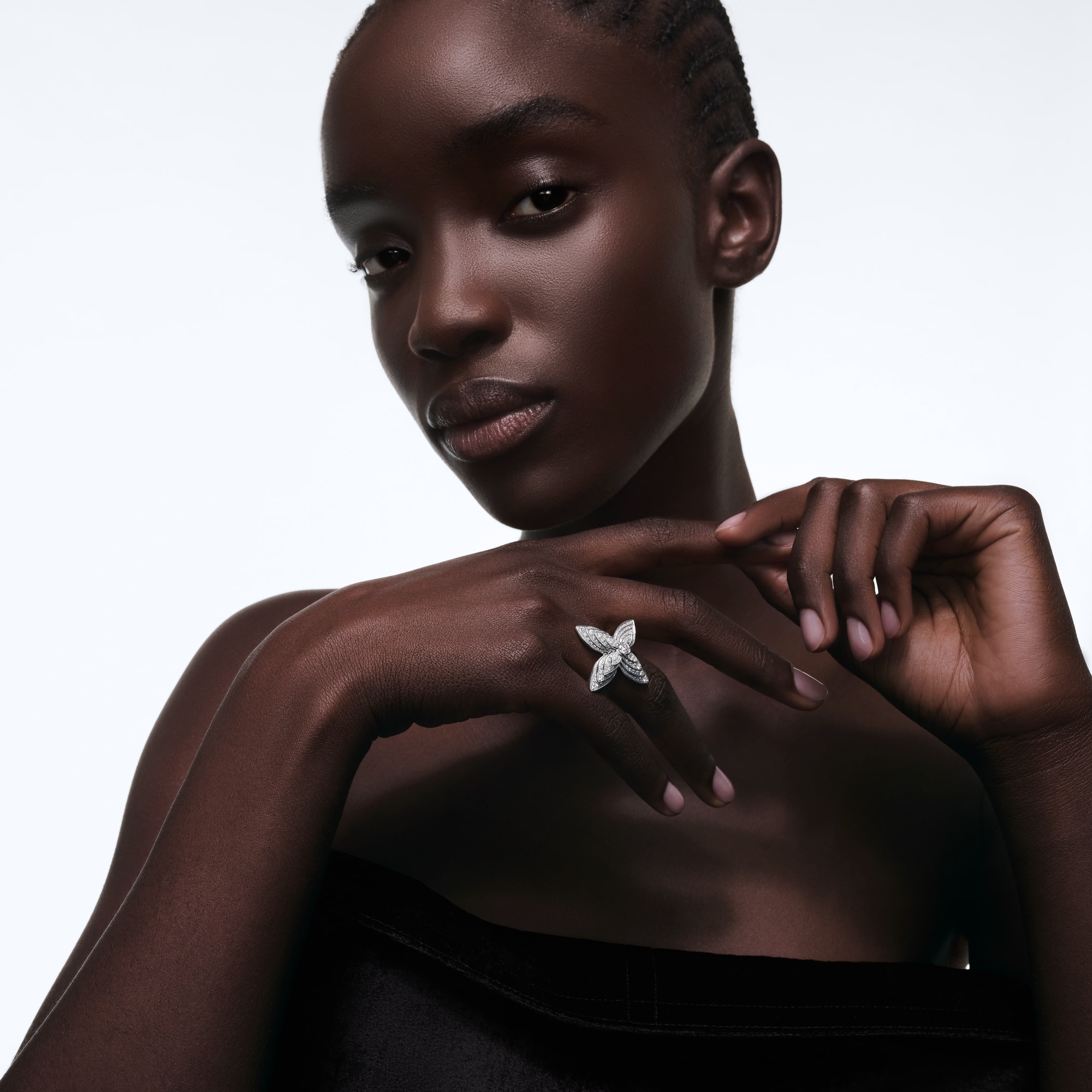 แหวน Idylle ไวท์โกลด์และเพชร  in Les Extraordinaires