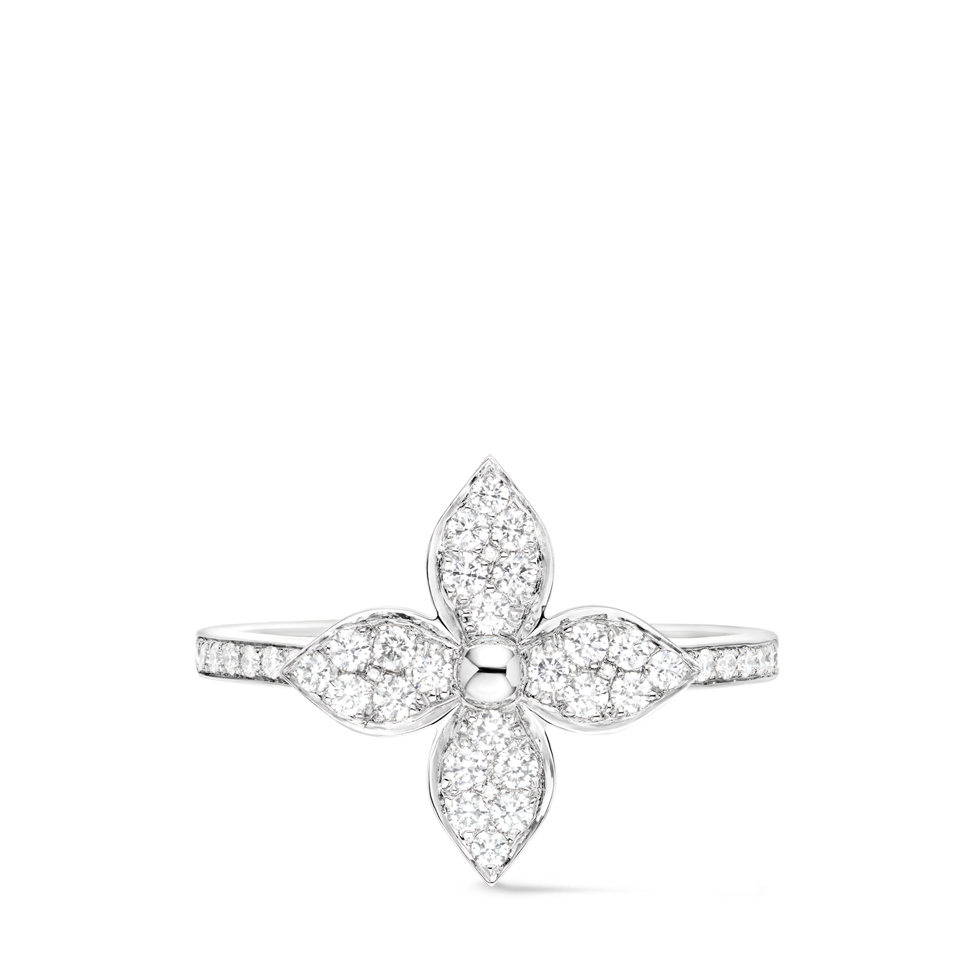 แหวน Idylle Blossom ไวท์โกลด์และเพชร  in จิวเวลรี่