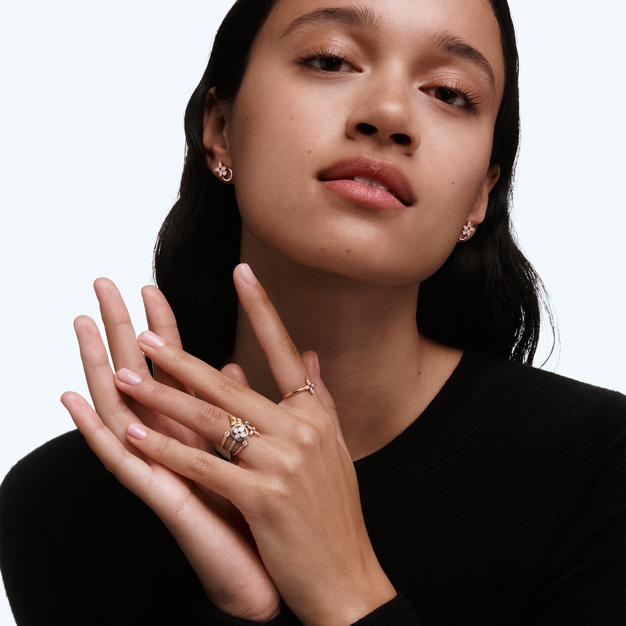 แหวน Idylle Blossom พิงค์โกลด์และเพชร  in จิวเวลรี่