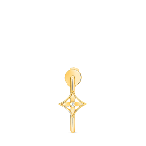 ต่างหูห่วงขนาดเล็ก Idylle Blossom เยลโลว์โกลด์และเพชร - สำหรับหนึ่งข้าง in จิวเวลรี่'s หมวดหมู่ ต่างหู collections by Louis Vuitton (การย่อ/ขยายผลิตภัณฑ์)