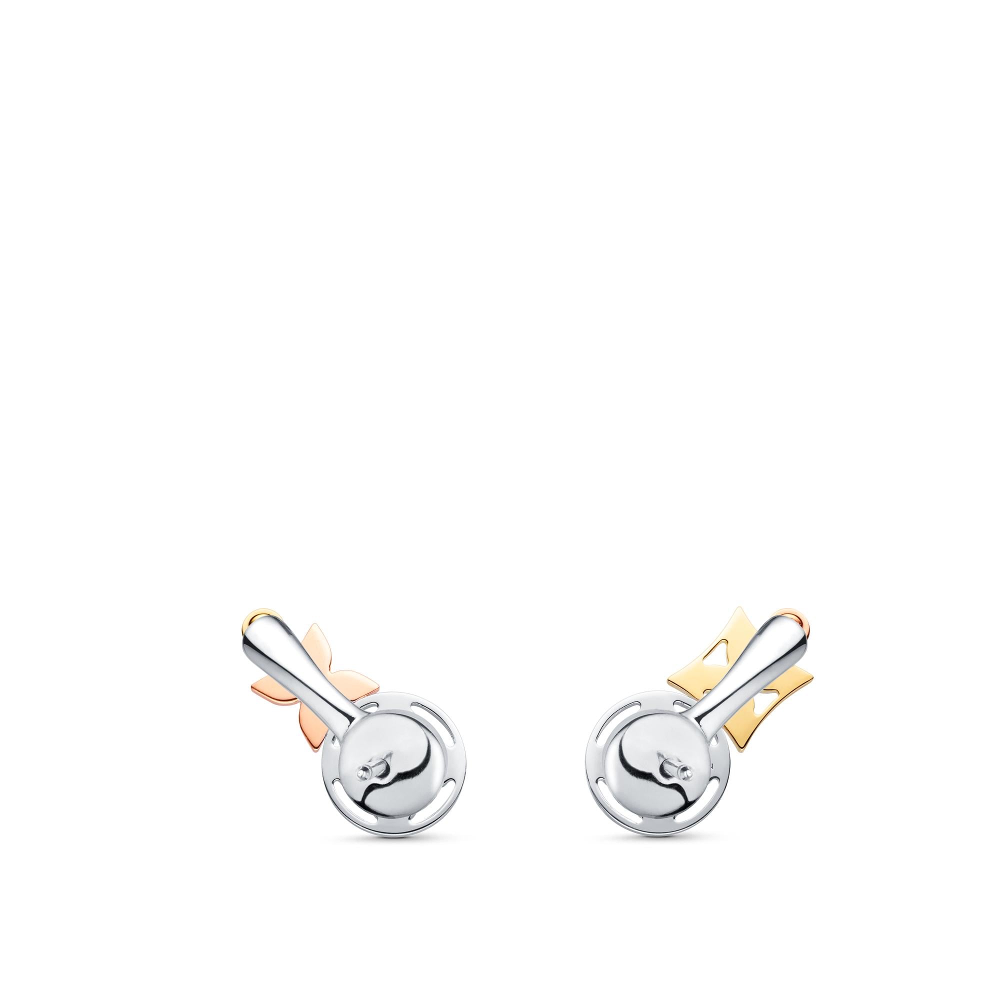ต่างหู Idylle Blossom, ทองคำ 3 ชนิดและเพชร  in จิวเวลรี่