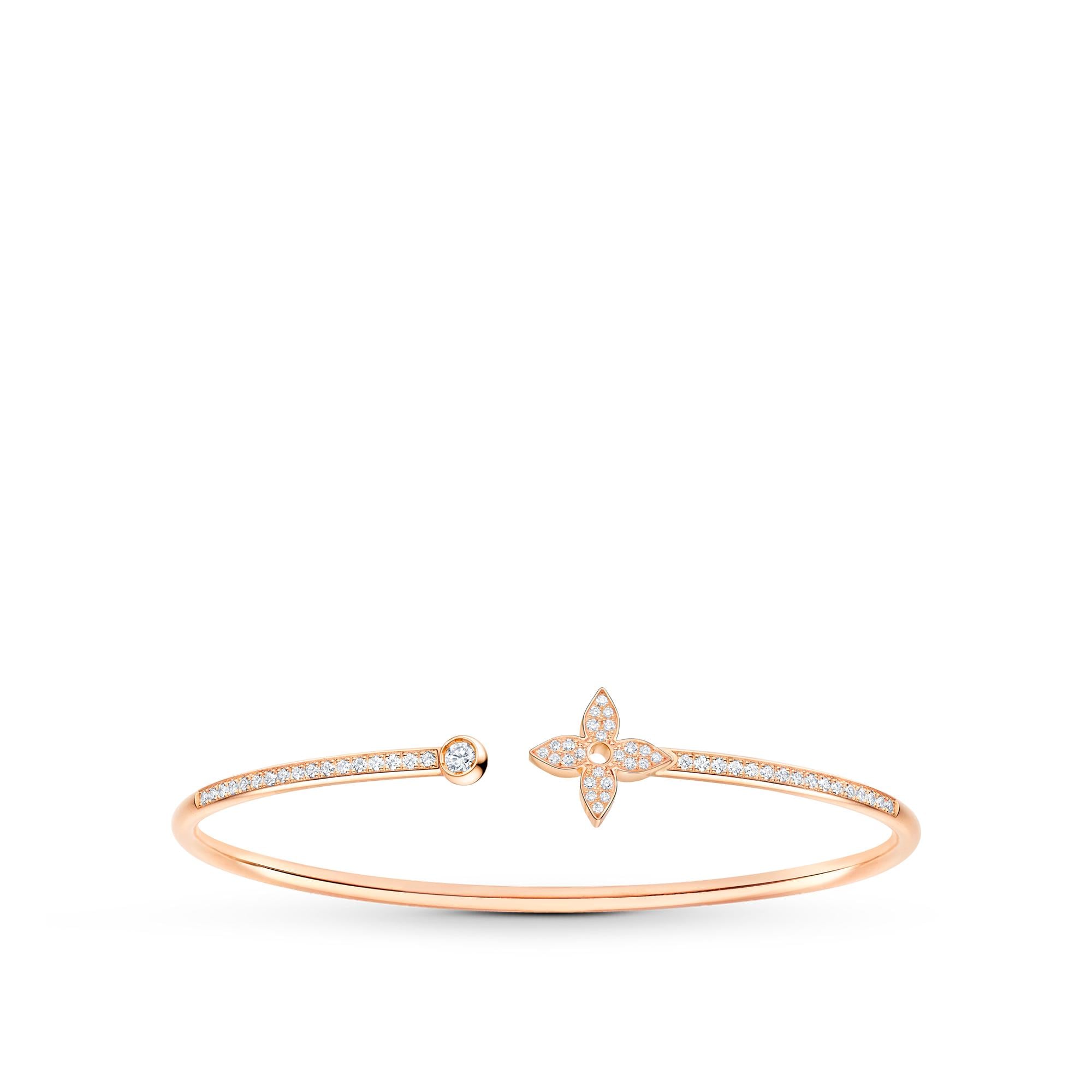 กำไลข้อมือ Idylle Blossom Twist, พิงค์โกลด์และเพชร  in จิวเวลรี่