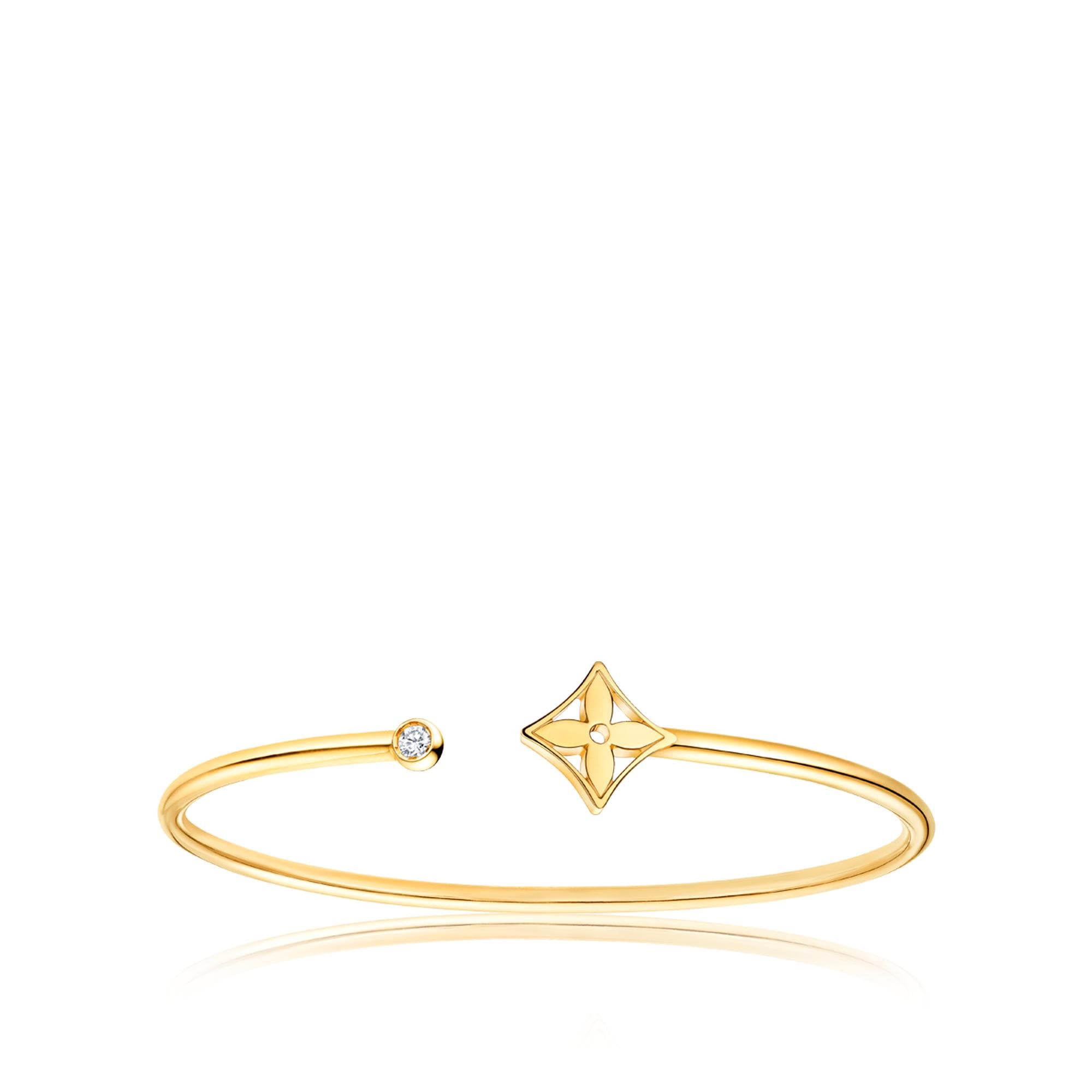 กำไลข้อมือ IDYLLE BLOSSOM TWIST, เยลโลว์โกลด์  in จิวเวลรี่