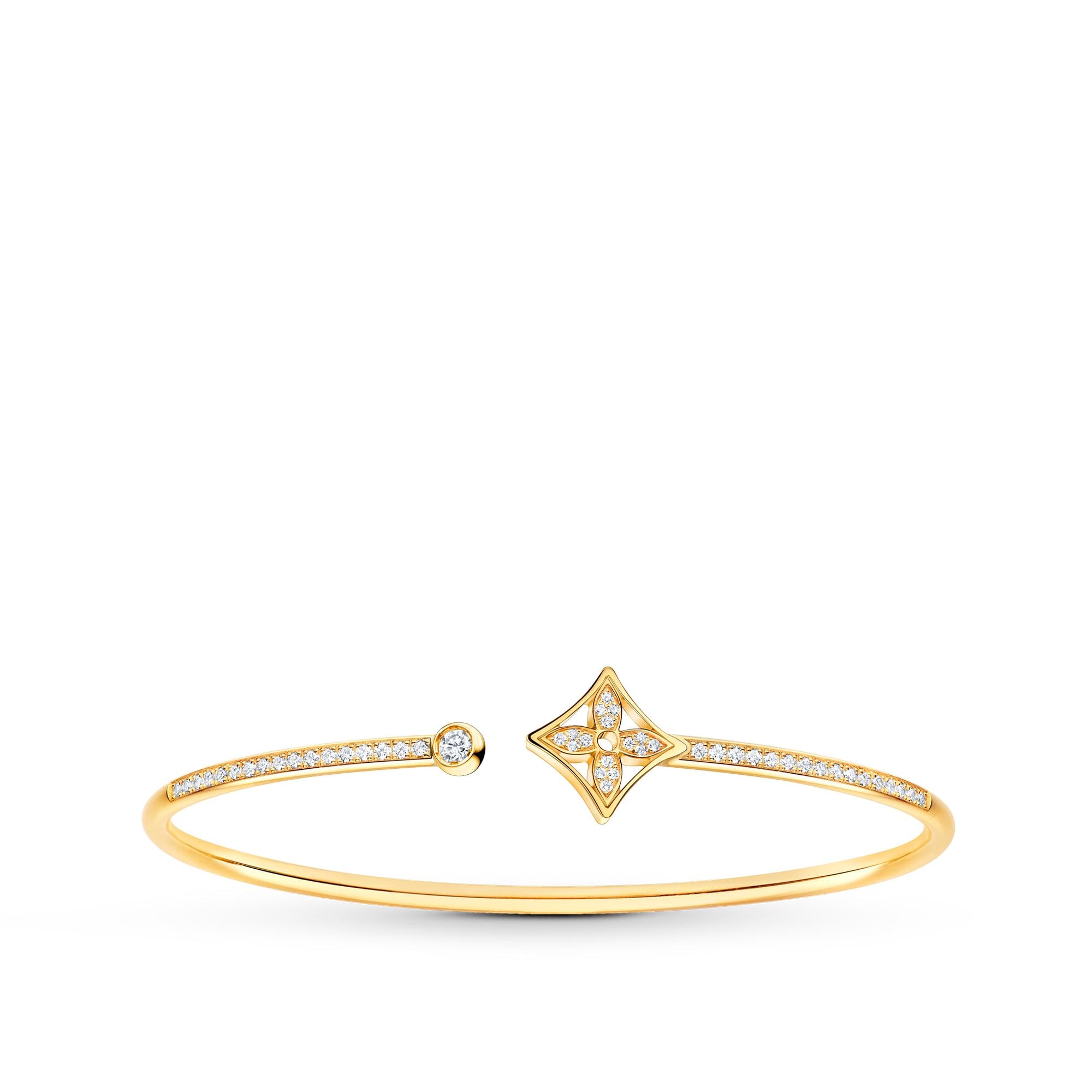 กำไลข้อมือ Idylle Blossom Twist, เยลโลว์โกลด์และเพชร  in จิวเวลรี่