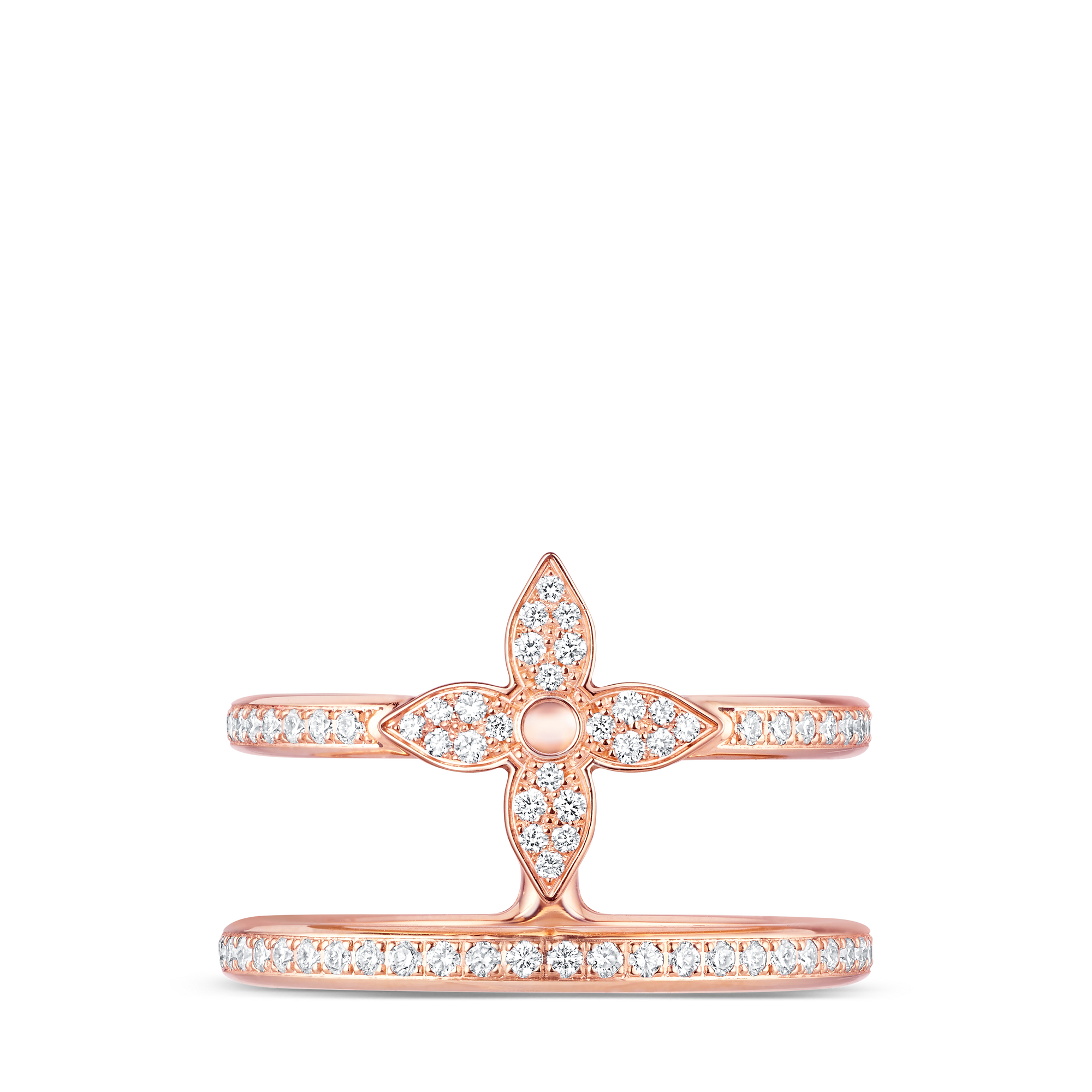 แหวน Idylle Blossom Two-Row, พิงค์โกลด์และเพชร  จิวเวลรี่ หมวดหมู่ ไฟน์จิวเวลรี่ทั้งหมด | LOUIS VUITTON (การย่อ/ขยายผลิตภัณฑ์)