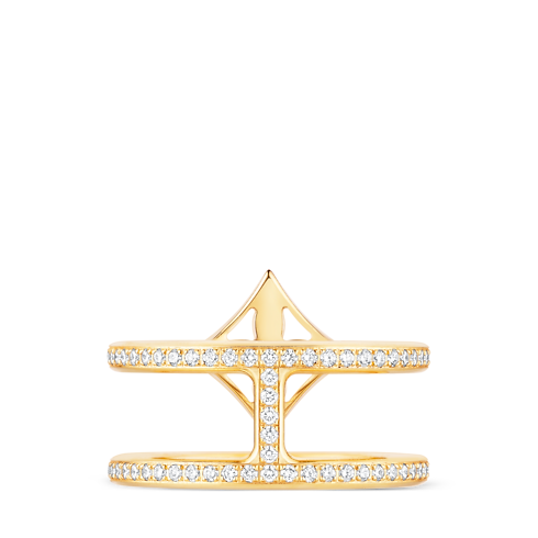 แหวน Idylle Blossom Two-Row, เยลโลว์โกลด์และเพชร in จิวเวลรี่'s หมวดหมู่ ไฟน์จิวเวลรี่ทั้งหมด collections by Louis Vuitton (การย่อ/ขยายผลิตภัณฑ์)