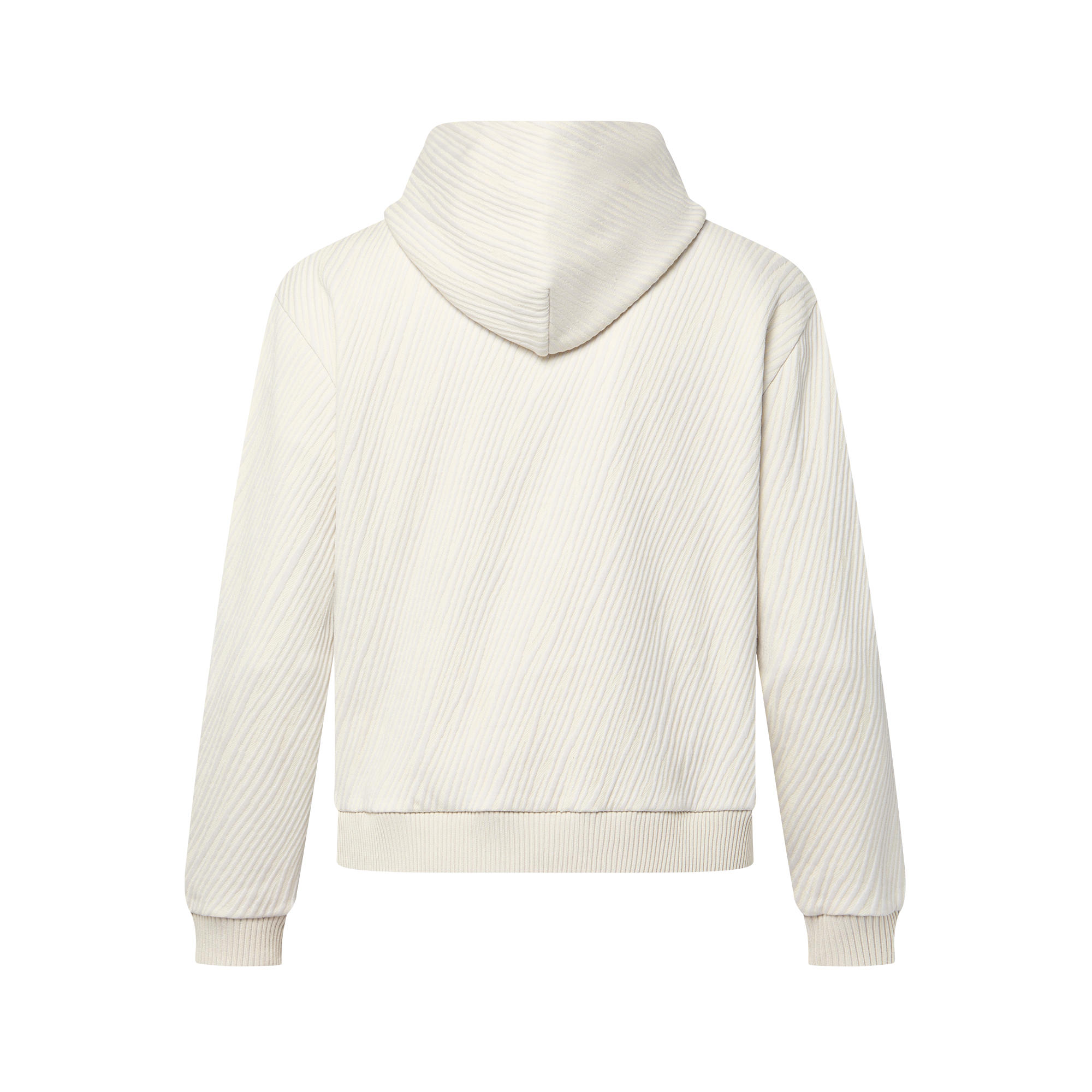 เสื้อฮู้ดผ้าคอตตอนเจอร์ซีย์ผสมเทคนิคแจ็คการ์ด  in ผู้ชาย
