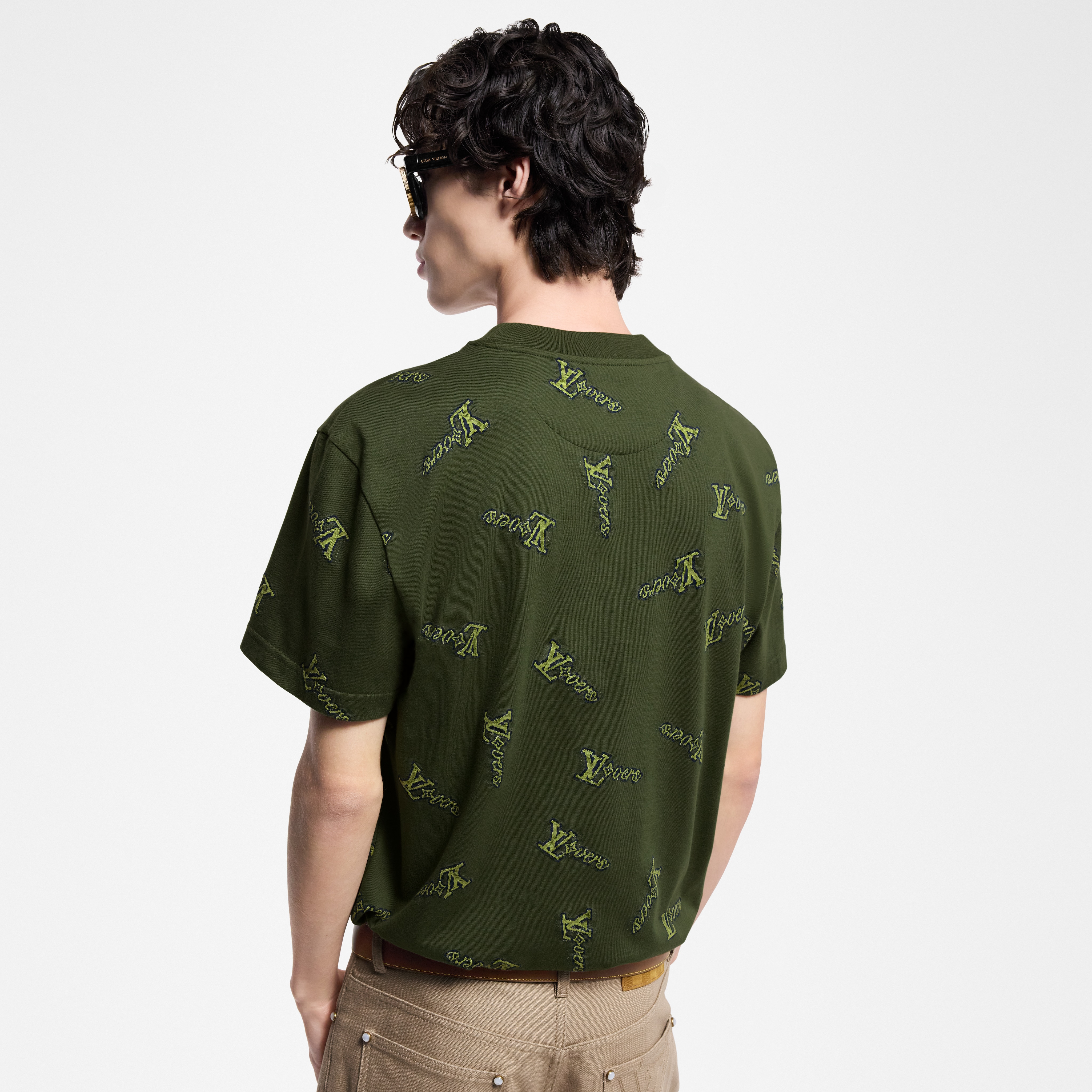 เสื้อยืดผ้าคอตตอนแจ็คการ์ด  in ผู้ชาย
