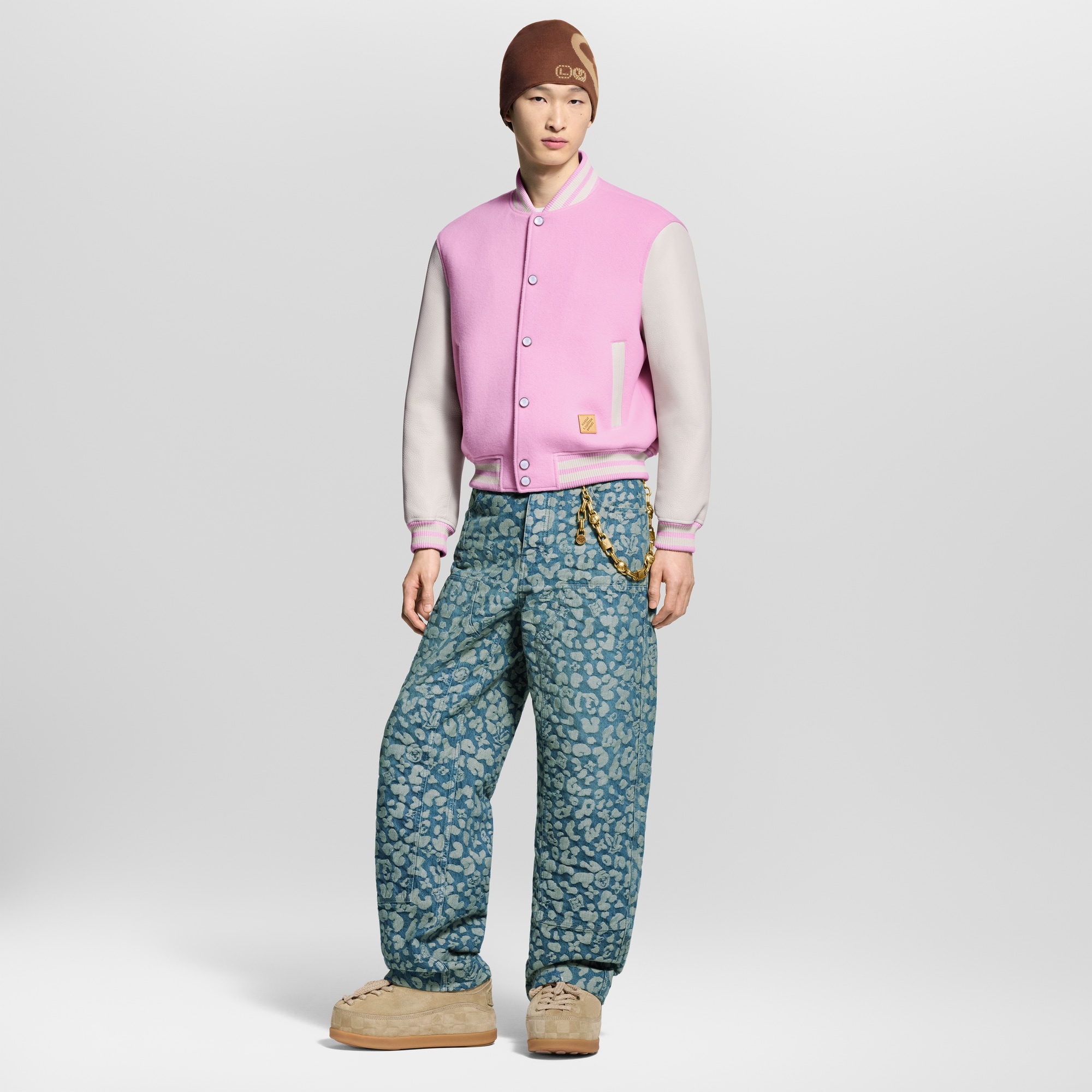 กางเกงเดนิมผ้าแจ็คการ์ดสไตล์ Workwear  in ผู้ชาย