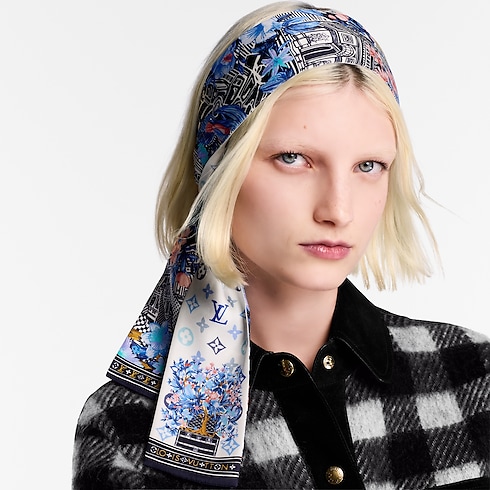 ผ้า Bandeau รุ่น Jardin Des Plantes . in ผู้หญิง's แอคเซสเซอรี่ ผ้าโพกหัวสำหรับผู้หญิง collections by Louis Vuitton (การย่อ/ขยายผลิตภัณฑ์)