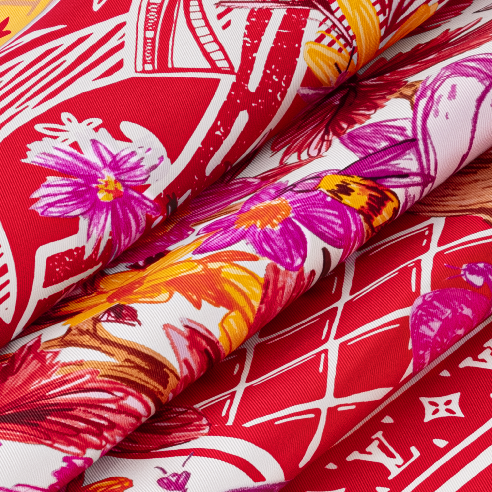 ผ้า Square รุ่น Jardin Des Plantes 90 . in ผู้หญิง