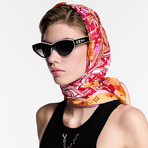 ผ้า Square รุ่น Jardin Des Plantes 90 . in ผู้หญิง's แอคเซสเซอรี่ ผ้าโพกหัวสำหรับผู้หญิง collections by Louis Vuitton (การย่อ/ขยายผลิตภัณฑ์)