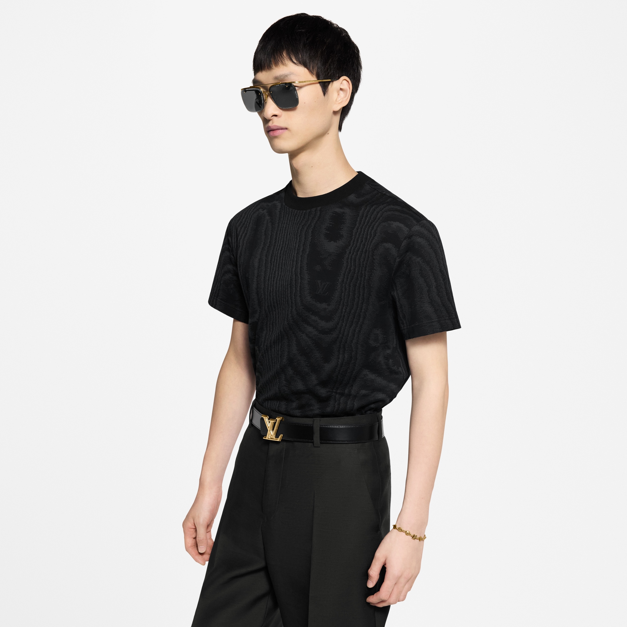 เสื้อยืดผ้าเจอร์ซีย์แจ็คการ์ด  in ผู้ชาย