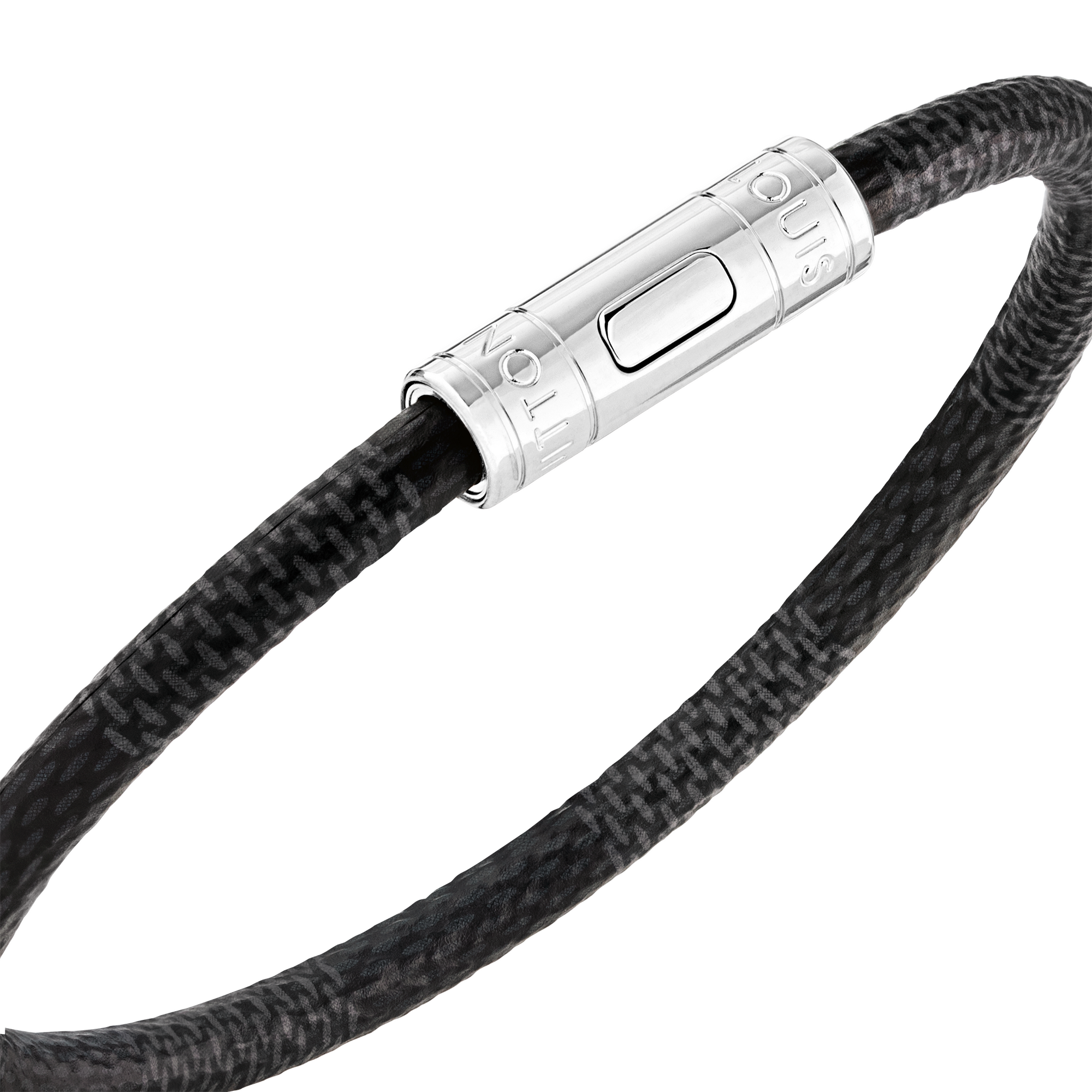 กำไลข้อมือ Keep It Damier Graphite in ผู้ชาย