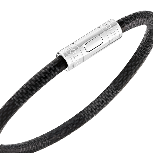 กำไลข้อมือ Keep It Damier Graphite in ผู้ชาย's แฟชั่นจิวเวลรี่ แฟชั่นจิวเวลรี่ทั้งหมด collections by Louis Vuitton (การย่อ/ขยายผลิตภัณฑ์)