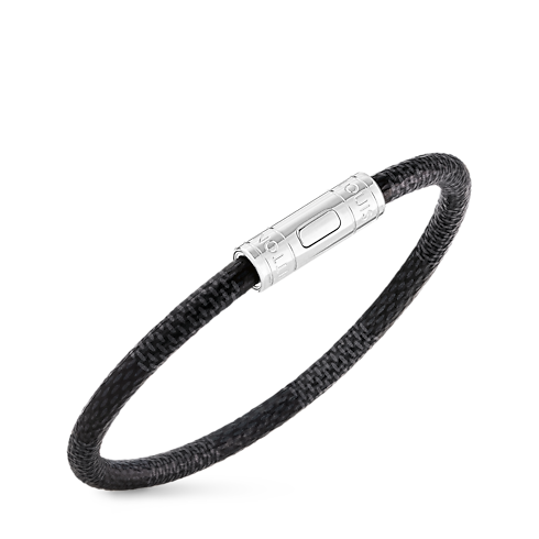 กำไลข้อมือ Keep It Damier Graphite in ผู้ชาย's แฟชั่นจิวเวลรี่ แฟชั่นจิวเวลรี่ทั้งหมด collections by Louis Vuitton (การย่อ/ขยายผลิตภัณฑ์)