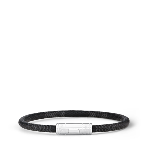 กำไลข้อมือ Keep It Damier Graphite in ผู้ชาย's แฟชั่นจิวเวลรี่ แฟชั่นจิวเวลรี่ทั้งหมด collections by Louis Vuitton (การย่อ/ขยายผลิตภัณฑ์)