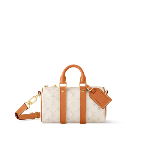 กระเป๋ารุ่น Keepall Bandoulière 25 Monogram Other in กระเป๋าและผลิตภัณฑ์เครื่องหนังขนาดเล็ก's สำหรับผู้ชาย ไอคอนิก collections by Louis Vuitton (การย่อ/ขยายผลิตภัณฑ์)