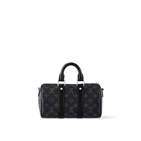 กระเป๋ารุ่น Keepall Bandoulière 25 Monogram Eclipse in ผู้ชาย's กระเป๋า กระเป๋าสำหรับผู้ชาย collections by Louis Vuitton (การย่อ/ขยายผลิตภัณฑ์)