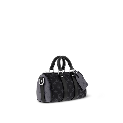 กระเป๋ารุ่น Keepall Bandoulière 25 Monogram Eclipse in ผู้ชาย's กระเป๋า กระเป๋าสำหรับผู้ชาย collections by Louis Vuitton (การย่อ/ขยายผลิตภัณฑ์)