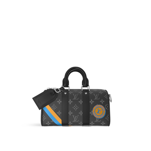 กระเป๋ารุ่น Keepall 25 Mon Monogram Monogram Eclipse in ของขวัญและการสร้างสรรค์ผลงานของคุณ's การสร้างสรรค์ผลงานของคุณ กระเป๋าและผลิตภัณฑ์เครื่องหนังขนาดเล็ก collections by Louis Vuitton (การย่อ/ขยายผลิตภัณฑ์)
