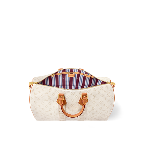 กระเป๋ารุ่น Keepall Bandoulière 45 G71 in กระเป๋าและผลิตภัณฑ์เครื่องหนังขนาดเล็ก's สำหรับผู้ชาย ไอคอนิก collections by Louis Vuitton (การย่อ/ขยายผลิตภัณฑ์)