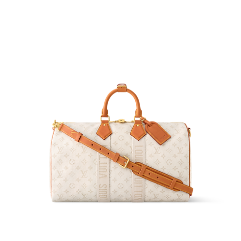 กระเป๋ารุ่น Keepall Bandoulière 45 G71 in กระเป๋าและผลิตภัณฑ์เครื่องหนังขนาดเล็ก's สำหรับผู้ชาย ไอคอนิก collections by Louis Vuitton (การย่อ/ขยายผลิตภัณฑ์)