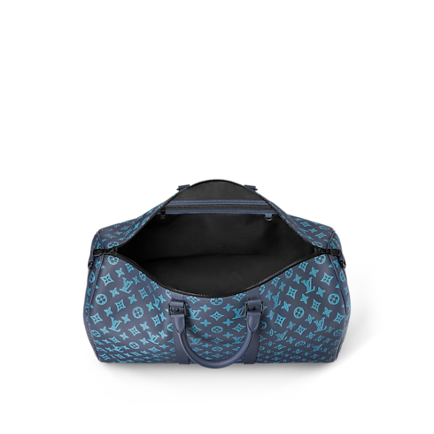 กระเป๋ารุ่น Keepall Bandoulière 50 หนัง Monogram Shadow in ผู้ชาย's Discontinued Product Obs 11 collections by Louis Vuitton (การย่อ/ขยายผลิตภัณฑ์)